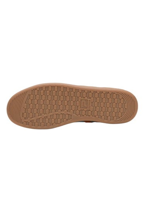 Patrick Mens Monaco Suede Cupsole Trainers - Light Blue/Orange product thumbnail 4