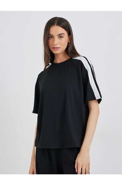 Side Striped Panel Regular T-Shirt and Joggers Co-Ords product thumbnail 3
