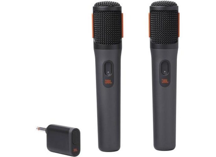 JBL PartyBox Wireless Mic - 2X Digital Wireless Microphones, Rechargeable Battery (20hrs - 700mAh), Clear Voice, Crisp Sound, Stable 2.4GHz Connection, Compatible with All PartyBox Speakers (Black) product thumbnail 2
