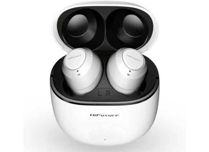 HiFuture OlymBuds3 Comfort Fit Wireless Earbuds, up to 25Hrs Playtime, IPX5 Waterproof, Comfort Fit, 6MM Driver, Powerful Bass, Light weight, Smart Touch Controls, AI Voice Assistant - White product thumbnail 2