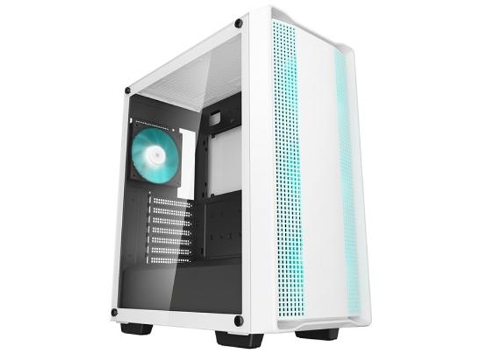 DEEPCOOL CC560 V2 Mid-Tower Gaming Case Tempered Glass Pre-Installed 3x 120mm LED Fans Support Up to 163mm Cooler & GPU Up to 370m - White product thumbnail 2