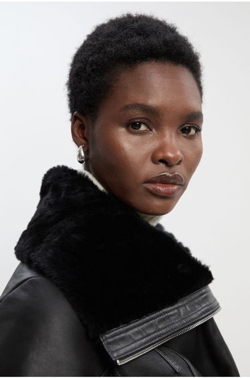 Shearling High Low Jacket product thumbnail 3