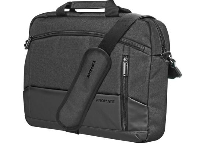 Promate Satchel-MB 15.6" Ergonomic Lightweight Messenger Bag w/ Large Compartments Front Pocket Secure Zippers & Water-Resistance product thumbnail 2