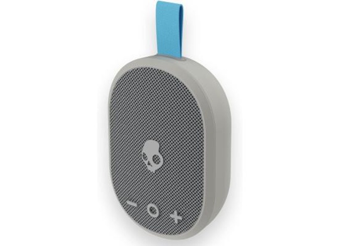 Skullcandy Ounce Wireless Bluetooth Speaker - IPX7 Waterproof Mini Portable Speaker with 16 Hour Battery, Downward Firing Passive Radiator, and Ballistic Nylon Carry Strap - Light Grey product thumbnail 2