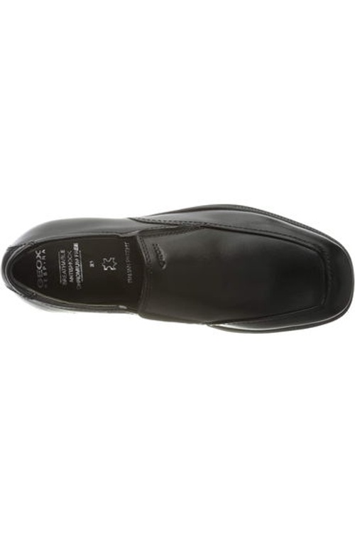 Geox Boys Federico Leather School Shoes - Black product thumbnail 4