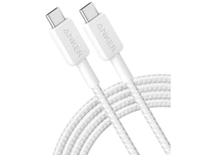 Anker 322 USB-C to USB-C Cable Fast Charging & Data Transfer 0.9m 60W - White product thumbnail 2