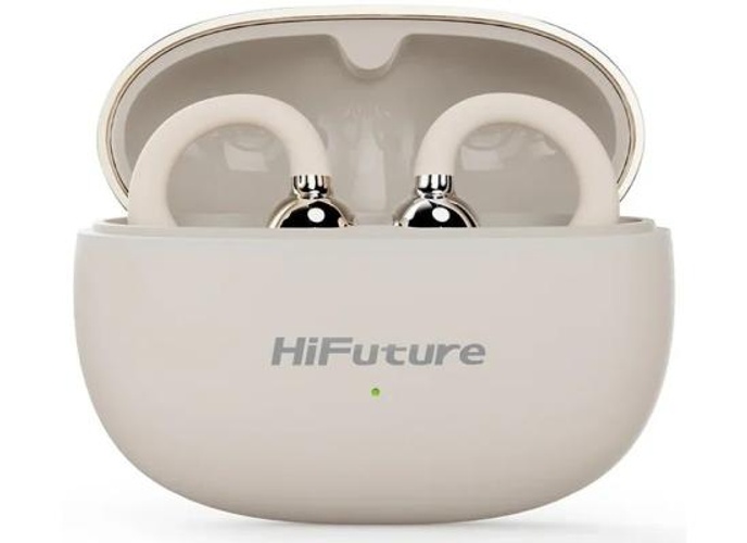 HiFuture FLEXCLIP AI Enhanced Environmental Noise Cancellation ENC Open Ear Wireless Earphone 30 hrs Play time light weigt design - Champagne Gold product thumbnail 2