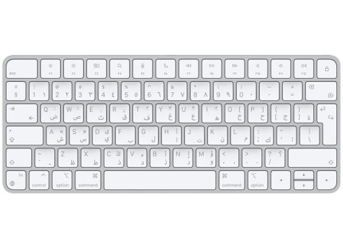 Apple Magic Keyboard (2024) Bluetooth / Wireless Rechargable USB C Cable Arabic & English Layout , White product thumbnail 2