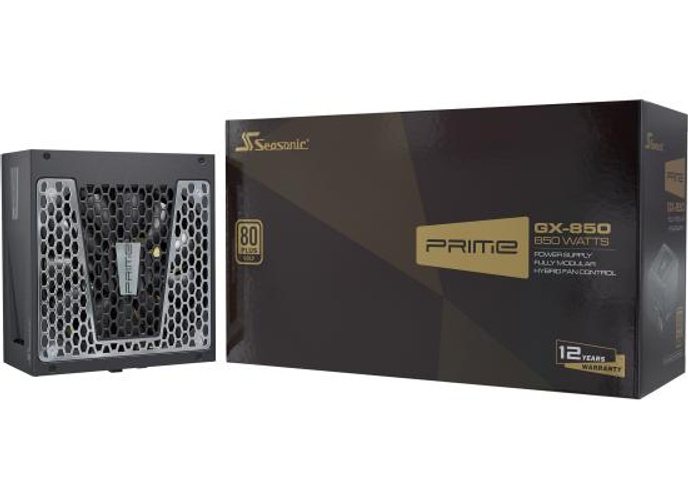 Seasonic PRIME GX-850 850W 80+ Gold Full-Modular Fan Control in Fanless Silent & Cooling Mode product thumbnail 2