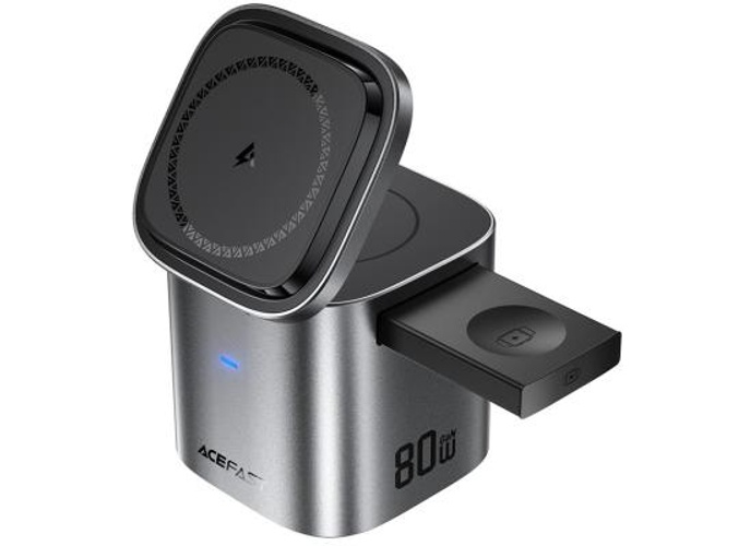 ACEFAST Z9 80W 6-in-1 GaN Desktop Charging Station Multi-Function Fast Charger Adapter Built-In USB-C Cable, EU Plug product thumbnail 2