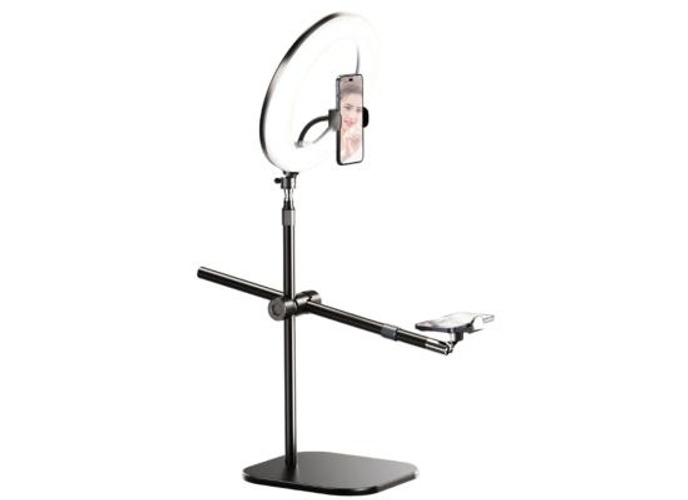 RTAKO ZJ-FP02 Kit Overheard Phone Mount 55cm with Phone Clamp and Ring Light product thumbnail 2