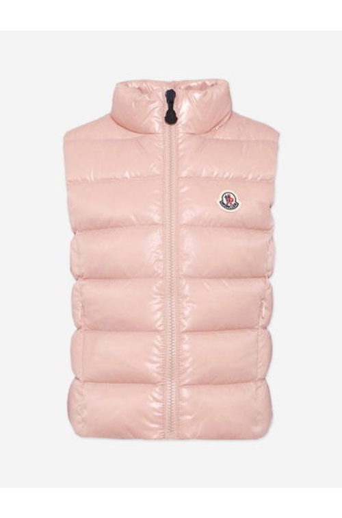Moncler Enfant Girls Down Padded Ghany Gilet in Pink