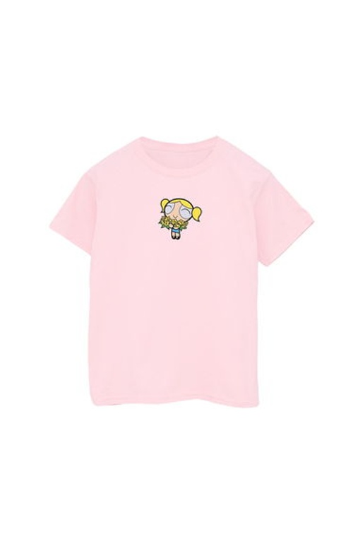The Powerpuff Girls Girls Bubbles Flower Cotton T-Shirt product thumbnail 2