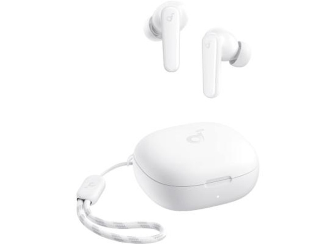 Anker Soundcore R50i True Wireless Earbuds, 10mm Drivers with Big Bass, Bluetooth 5.3, 30H Long Playtime, Water-Resistant, 2 Mics for AI Clear Calls, 22 Preset EQs, Customization via App (White) product thumbnail 2