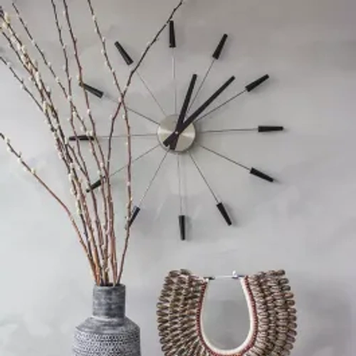 Nextime "Plug Inn" Wall Clock - Black product thumbnail 2