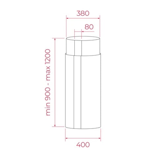 Teka Built in Hood, Tubular Island, 40Cm, Black product thumbnail 3