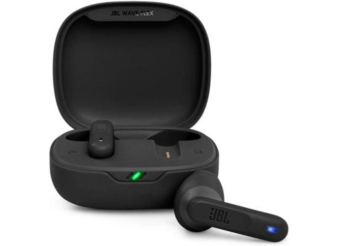 JBL Wave Flex in-Ear Wireless Earbuds IP54 and IPX2 Waterproofing TalkThru & Ambient Aware Technology 32 hours Battery Life - Black product thumbnail 2