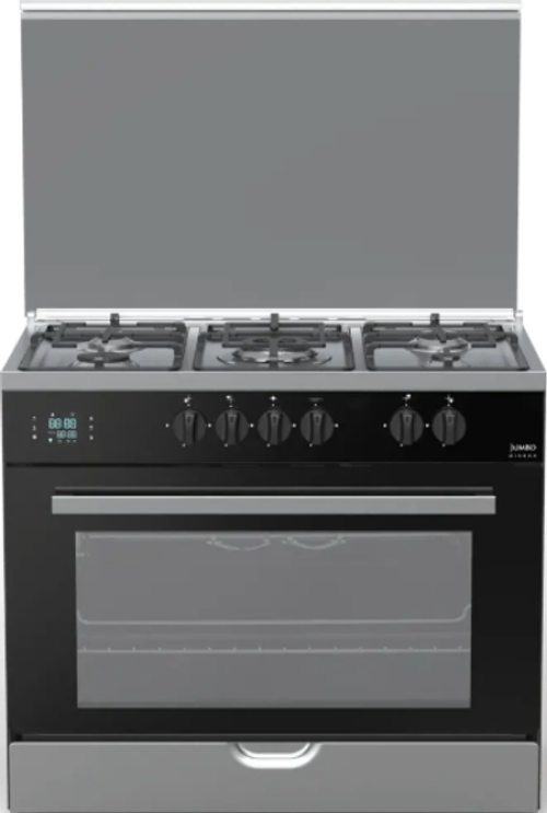 Fresh Gas Cooker & Oven Fan, 60 * 90Cm, Full Safety, Black