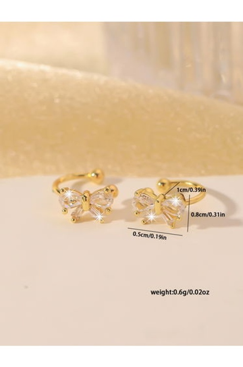 Non Piercing Bow Earrings product thumbnail 2