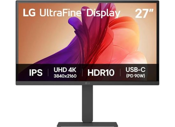 LG 27U730A-B UltraFine Monitor, 27" IPS , 4K UHD , HDR10 , Super Resolution+, Dynamic Action Sync, USB Type-C (90W Power Delivery) , Speakers , Adjustable Stand , Black product thumbnail 2