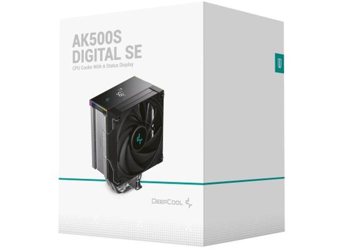 DeepCool AK500s Digital SE CPU Cooler 240w TDP Giant Heatsink 90mm Thickness 5 Copper Heat Pipes BBH 120mm PWM Fan w/Status Display Screen For AMD & Intel product thumbnail 2