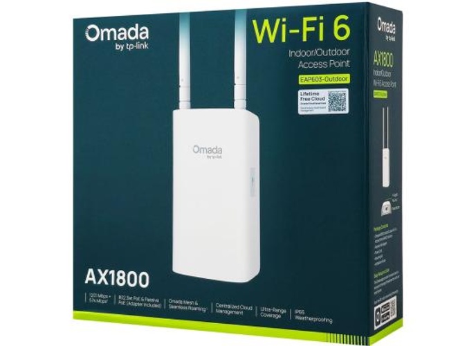 TP-Link Omada EAP603-Outdoor Long Range Outdoor Access Point – Wi-Fi 6 AX1800 Dual Band, up to 3,200 sq. ft., PoE Powered, IP65 Weatherproof product thumbnail 2