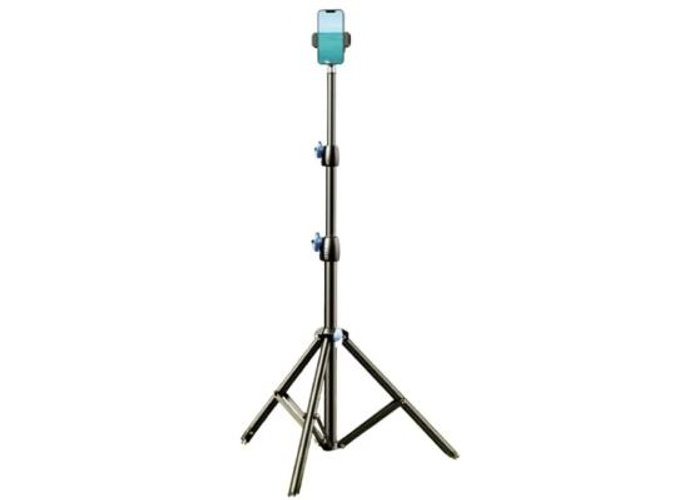 RTAKO RLD-001, Adjustable Height, Universal Compatibility, Lightweight and Portable, Non-Slip Feet, Matte Finish Carbon Steel Tripod 1.7M - Black product thumbnail 2