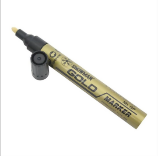 SNOWMAN GOLD MARKER