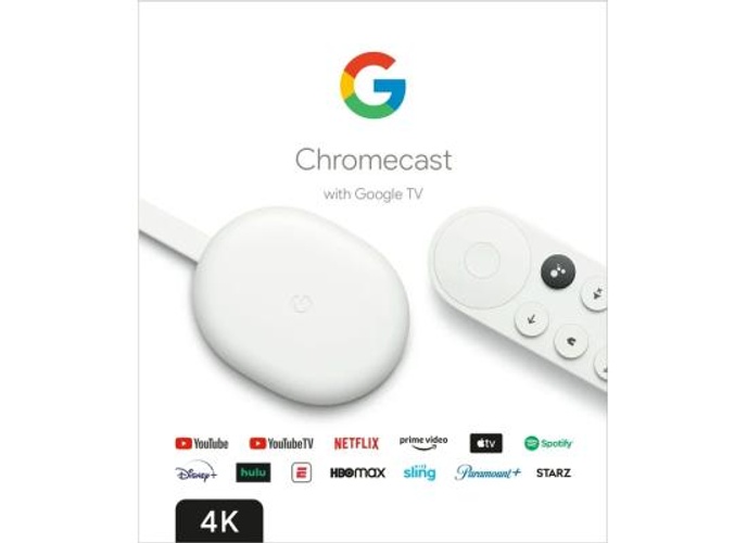 Google Chromecast with Google TV (4K) Streaming Stick Entertainment with Voice Search Watch Movies Shows & Live TV in 4K HDR - Snow product thumbnail 2