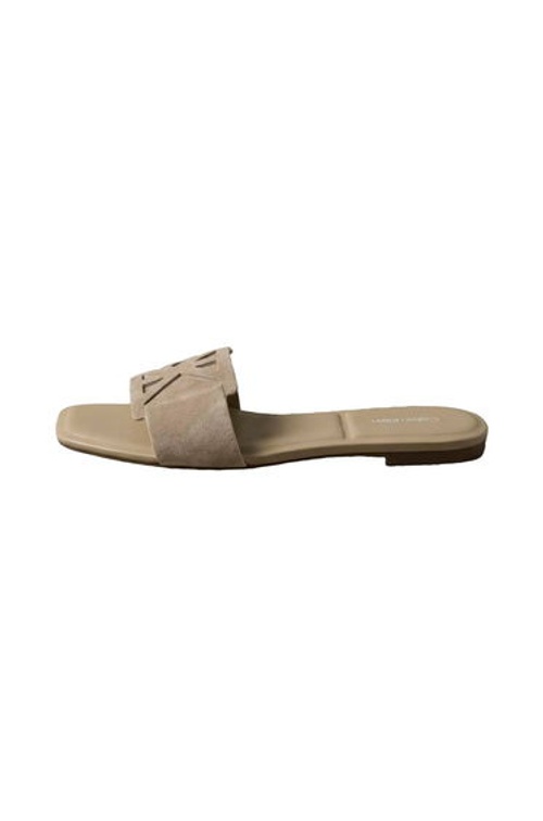 Square Flat Sandal Embl Suede Silver Mink product thumbnail 2
