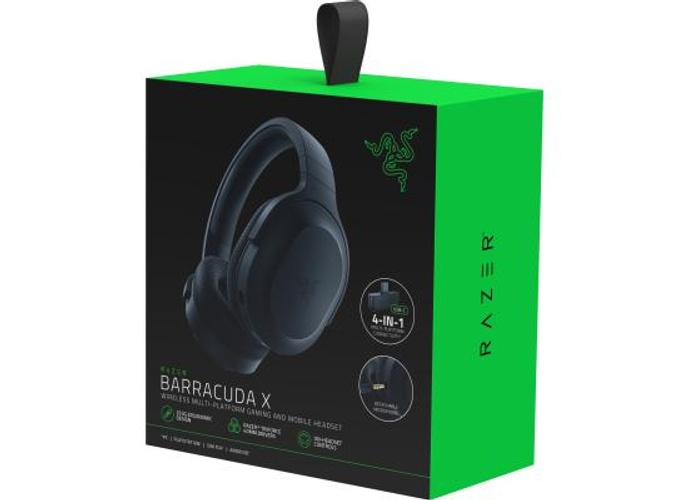 Razer Barracuda X Wireless Gaming & Mobile Headset (PC, PlayStation, Switch 2, Android, iOS): 2.4GHz Wireless + Bluetooth - Lightweight - 40mm Drivers - Detachable Mic - 50 Hr Battery - Black product thumbnail 2