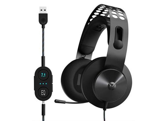 Lenovo Legion H500 PRO 7.1 Surround Noise-Cancelling Mic Memory Foam & PU Leather Earcups Stainless Steel Headband For PC, PS4, Xbox One, Nintendo Switch product thumbnail 2