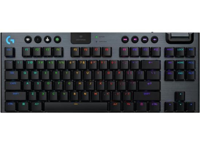Logitech G915 X Lightspeed TKL Wireless Mechanical Gaming Keyboard, Double-Shot PBT Keycaps, Fully Programmable Keys, RGB Backlit Mac/PC Gaming Keyboards, Aluminum Finish, GL Clicky Switches - Black Color product thumbnail 2