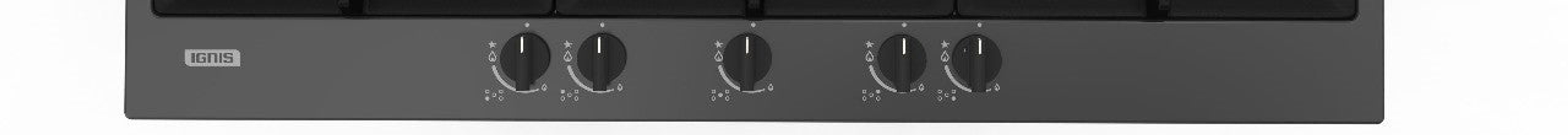IGNIS Built in Hob, Full Safety, 5Burners, Matt Black product thumbnail 2