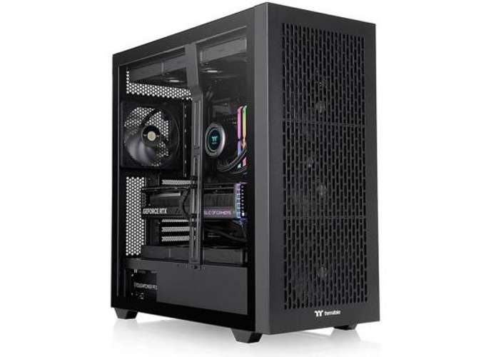 Thermaltake AX500 Full Tower PC Case, 4x 140mm CT140 Pre-Installed Fans, Up to 420mm Radiator & 14x Fan Support, Dust Filters, Steel & Tempered Glass Panels, SPCC Material, Black product thumbnail 2