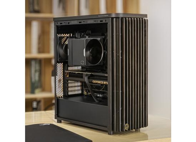 ASUS ProArt PA401 Wood Edition Tempered Glass Panel, 2x 160mm Pre-Installed Fans, Up to 240mm Radiator & 5x Fan Support, Removable Dust Filters, Black product thumbnail 2