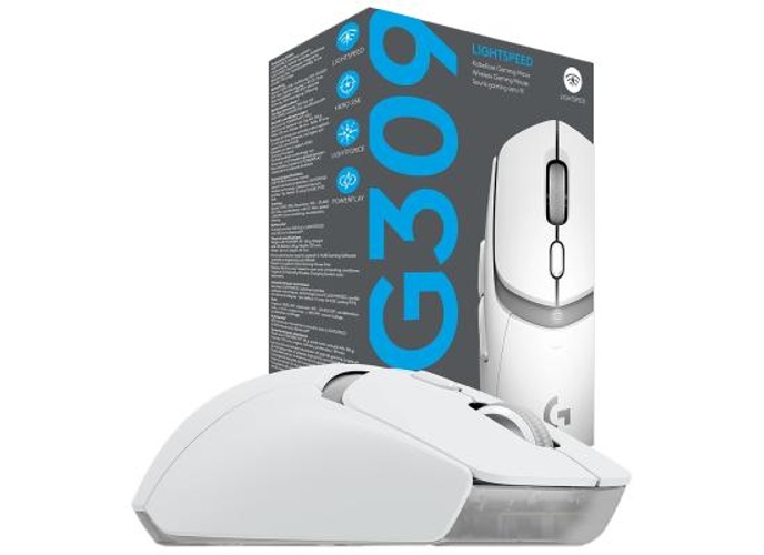 Logitech G309 Lightspeed Wireless Gaming Mouse, Lightweight, LIGHTFORCE Hybrid Switches, Hero 25K Sensor, 86g & 300+ hr Battery Life with AA Battery, 6 Programmable Buttons, PC & Mac -White product thumbnail 2