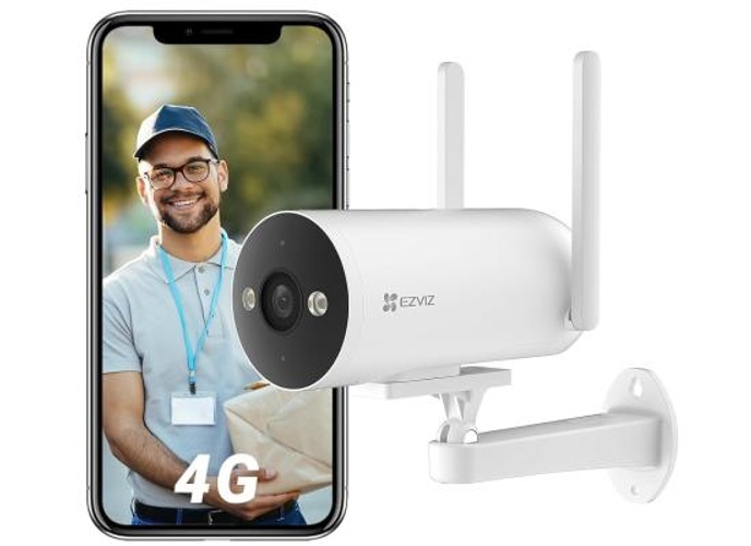 EZVIZ H5 4G Sim Based Smart Home Camera|2K Resolution|Ai Based Human/Vehicle Detection|Color Night Vision|Active Defense|Two Way Talk|Weatherproof|Supports MicroSD product thumbnail 2