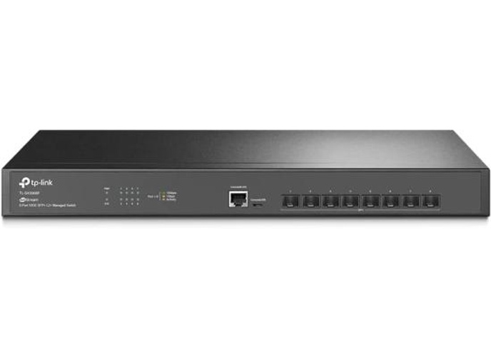 TP-Link Omada TL-SX3008F | 8 Port 10G SFP+ Enterprise Level Switch | L2+ Smart Managed | Omada SDN Integrated | IPv6 | Static Routing | L2/L3/L4 QoS, IGMP & LAG , Black product thumbnail 2