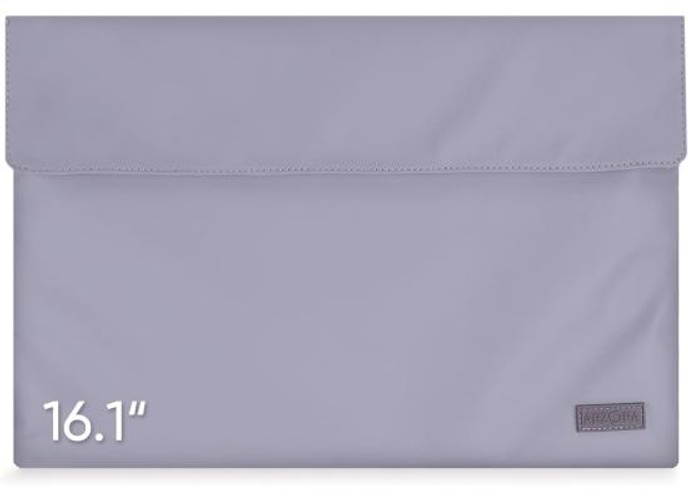 ARZOPA 16.1" Portable Monitor PU Leather Storage Bag Waterproof Material Bottom Layer Material Soft Lining, With Strong Magnetic Closure - Grey product thumbnail 2