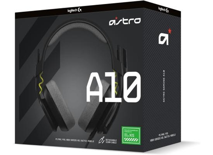 Logitech G Astro A10 Gen 2 Cross-Platform Wired Gaming Headset for PlayStation 5/4, Xbox S|X, Nintendo Switch, PC: 3.5mm Headphone Jack, 32mm Drivers, Flip-to-Mute Mic, Over-Ear - Black/Xbox Edition product thumbnail 2