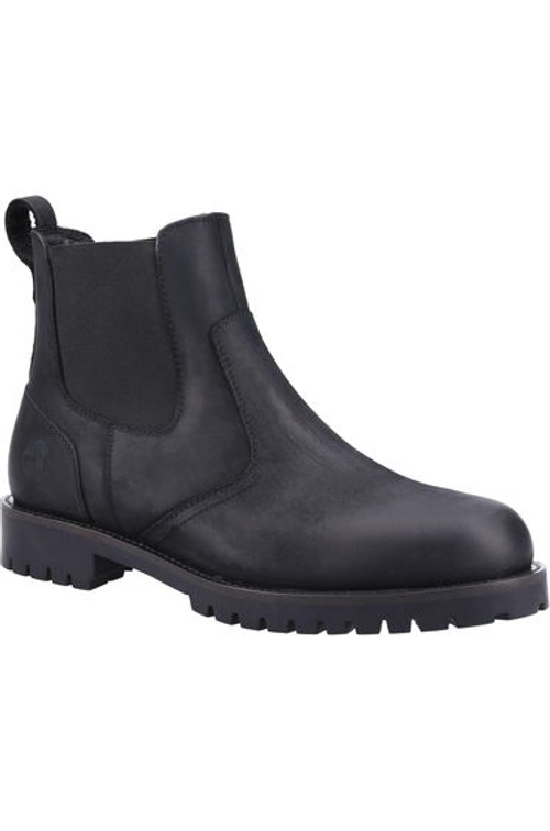 Cotswold Mens Bodicote Leather Chelsea Boots - Black
