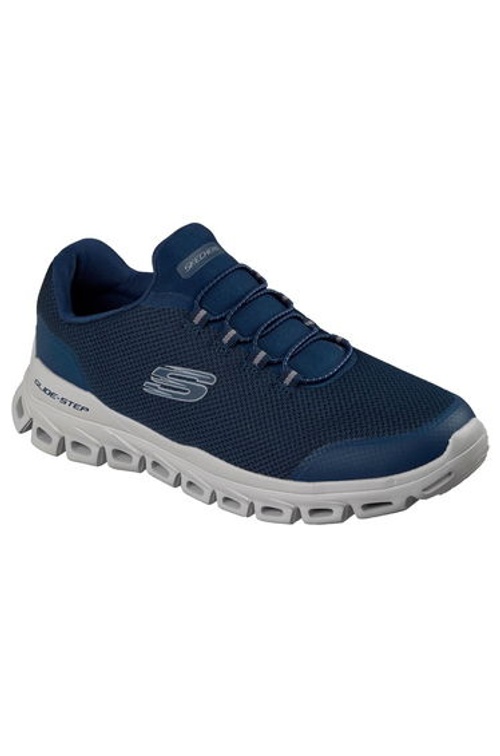 Glide-Step Glide-Step Textured Mesh Round Stretch Lace Slip On W/ Acmf Navy product thumbnail 2