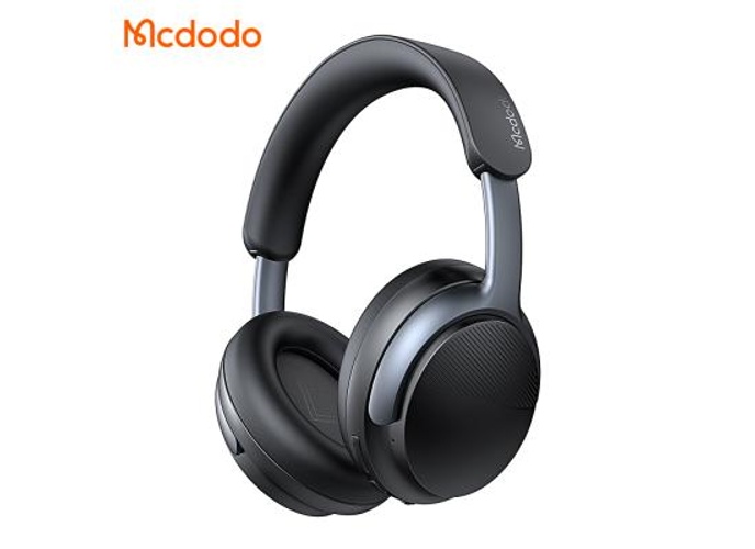 Mcdodo HP-1420 Active Noise Cancelling Headphones Long Music Foldable Design, up to 56H Normal Mode and 35H ANC Mode, Crystal-Clear Calls for Office/Flights - Black product thumbnail 2