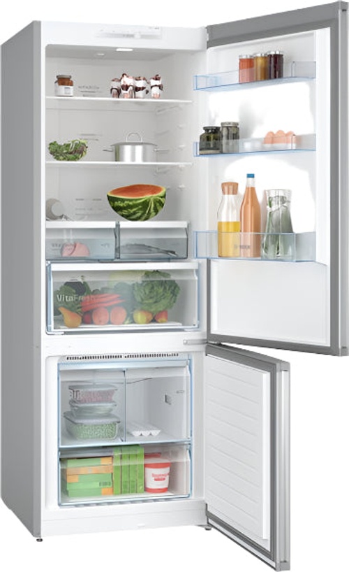 Bosch Bottom Mount Fridge Freezer A++, 70Cm, 505Lit, Series 4, Inox product thumbnail 2