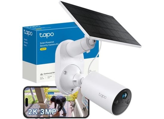Tp-Link Tapo TC82 KIT 2K 3MP Battery Solar Security Camera Outdoor, Maintenance-free, Colour Night Vision, Outdoor Camera No Monthly Fee, Smart Person Detection, IP65, Works with Alexa & Google product thumbnail 2