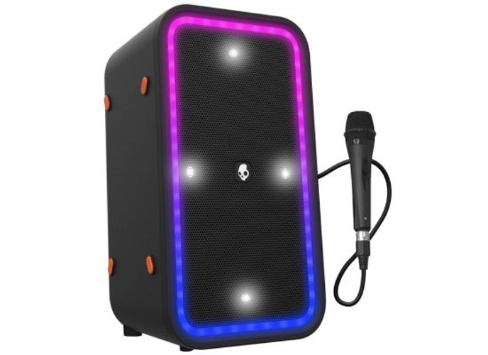 Skullcandy Stomp XL Bluetooth Speaker – IPX5 Waterproof Wireless Portable Speaker, with LED Lightshow & Strobe Modes, 12 Hour Battery, Multi-Link, & USB-C & USB-A Output Charging - Black product thumbnail 2