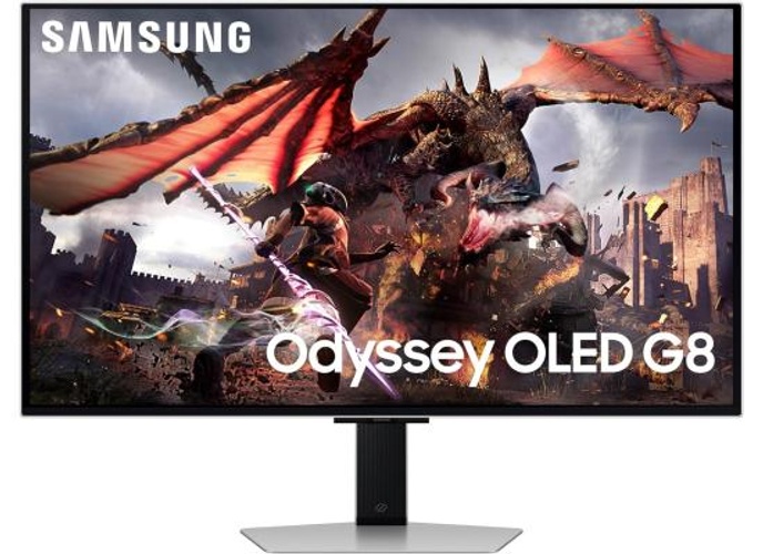 SAMSUNG Odyssey OLED G8 32" (G80SD) 4K UHD Smart 240Hz 0.03ms HDR10 G-Sync Compatible Glare-Free Display Gaming Hub Sleek Metal Design - Black product thumbnail 2