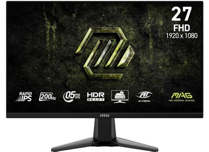 MSI MAG 275F E20 27" Rapid IPS Full HD 0.5ms 200Hz AI Vision AMD FreeSync™ w/ 2x HDMI & Displayport Interface - Black product thumbnail 2