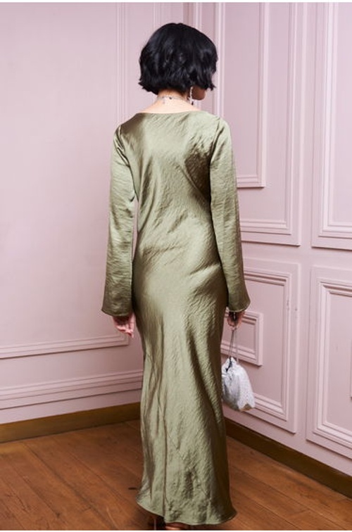TFNC Lavisha Olive Maxi Dress product thumbnail 3